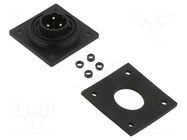 Connector: circular; socket; male; PIN: 3; 12A; 250V; IP68; UL94V-0 BULGIN
