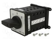 Switch: cam switch; Stabl.pos: 3; 100A; 1-0-2; flush mounting; IP65 SPAMEL