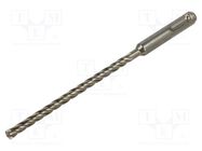 Drill bit; for concrete; Ø: 6mm; L: 165mm; SDS-Plus®; QUATTRIC II FISCHER