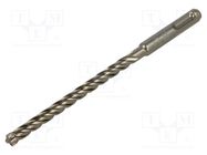 Drill bit; for concrete; Ø: 8mm; L: 165mm; SDS-Plus®; QUATTRIC II FISCHER