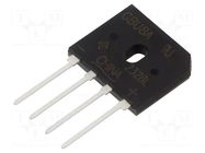 Bridge rectifier: single-phase; Urmax: 50V; If: 8A; Ifsm: 200A; flat VISHAY