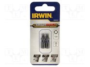 Screwdriver bit; Torx®; TX20; Mounting: 1/4" (C6,3mm); 2pcs. IRWIN