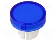 Actuator lens; 22mm; 61; blue,transparent; plastic; Ø15.8mm EAO