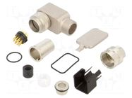 Connector: M16; plug; male; PIN: 12; 3A; 60V; soldering; for cable BINDER