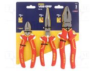 Kit: pliers; cutting,universal,elongated; 1kVAC; 3pcs. IRWIN