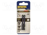 Screwdriver bit; Phillips; PH2; Mounting: 1/4" (E6,3mm); 2pcs. IRWIN