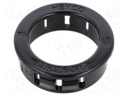 Grommet; Ømount.hole: 31.8mm; Øhole: 23.8mm; black; UL94V-2 