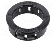 Grommet; Ømount.hole: 31.8mm; Øhole: 23.8mm; black; UL94V-2 KEYSTONE