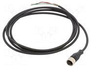 Cable: for sensors/automation; UNF 1/2-20; PIN: 3; straight; 2m TELEMECANIQUE SENSORS