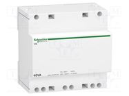 Transformer: mains; 40VA; 230VAC; 12V; 24V; Leads: screw terminals SCHNEIDER ELECTRIC