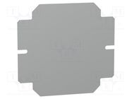 Mounting plate; galvanised steel; 1.5mm 