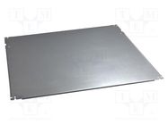 Mounting plate; galvanised steel; W: 500mm; L: 800mm 