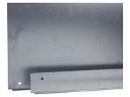 Cable gland plate; galvanised steel; W: 116mm; L: 350mm; Thk: 1.5mm 