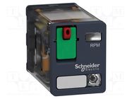 Relay: electromagnetic; DPDT; 120VAC; Icontacts max: 15A; RPM SCHNEIDER ELECTRIC