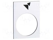 Label; white; Button marking: arrows; control cassette; 30x40mm SCHNEIDER ELECTRIC