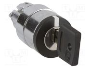 Switch: rotary with key; 22mm; black; none; IP66; prominent; Ø22mm SCHNEIDER ELECTRIC