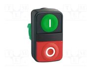 Switch: double; 22mm; Stabl.pos: 1; green/red; none; IP66; Pos: 2 SCHNEIDER ELECTRIC