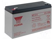 Re-battery: acid-lead; 6V; 12Ah; AGM; maintenance-free; 2.05kg 