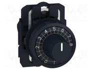 Switch: rotary; 22mm; black; none; IP66; prominent; Ø22mm; -40÷70°C SCHNEIDER ELECTRIC