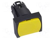 Switch: push-button; 16mm; Stabl.pos: 1; yellow; none; Harmony XB6 SCHNEIDER ELECTRIC