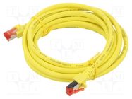 Patch cord; S/FTP; 6; stranded; Cu; LSZH; yellow; 3m; 27AWG HELUKABEL