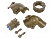 Connector: circular; plug; for cable; PIN: 5; female; soldering; 97 AMPHENOL