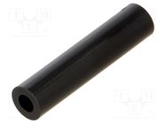 Spacer sleeve; cylindrical; polyamide; L: 35mm; Øout: 8mm; black DREMEC