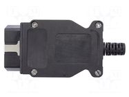 Connector: diagnostic OBD II; black; 10A; Insulation: polyamide SCHÜTZINGER