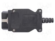 Connector: diagnostic OBD II; black; 10A; Insulation: polyamide SCHÜTZINGER