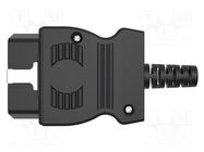 Connector: diagnostic OBD II; black; 10A; Insulation: polyamide SCHÜTZINGER