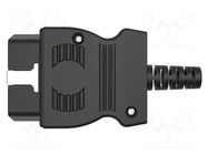Connector: diagnostic OBD II; black; 10A; Insulation: polyamide SCHÜTZINGER