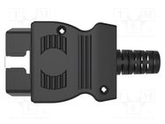 Connector: diagnostic OBD II; black; 10A; Insulation: polyamide SCHÜTZINGER