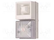 Signaller: lighting-sound; 24VDC; siren,flashing light; LED; IP65 CLIFFORD & SNELL