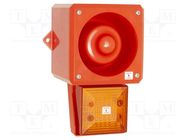 Signaller: lighting-sound; 230VAC; siren,flashing light; LED CLIFFORD & SNELL