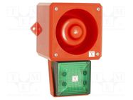 Signaller: lighting-sound; 115VAC; siren,flashing light; LED CLIFFORD & SNELL