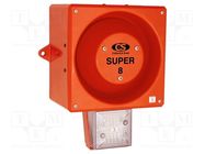 Signaller: lighting-sound; 24VDC; siren,flashing light; LED; IP66 CLIFFORD & SNELL