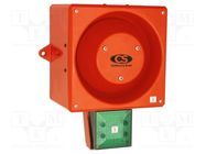 Signaller: lighting-sound; 24VDC; siren,flashing light; LED; IP66 CLIFFORD & SNELL