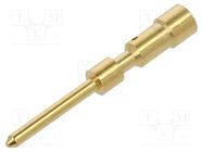 Contact; male; 1mm; gold-plated; 0.14÷1mm2; crimped; for cable HARTING