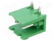 Pluggable terminal block; 5mm; ways: 2; angled 90°; socket; male AMPHENOL ANYTEK