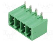 Pluggable terminal block; 3.5mm; ways: 4; angled 90°; socket; male AMPHENOL ANYTEK