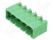 Pluggable terminal block; 5mm; ways: 5; angled 90°; socket; male AMPHENOL ANYTEK