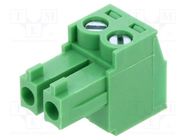 Pluggable terminal block; 3.81mm; ways: 2; straight; plug; female AMPHENOL ANYTEK