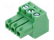 Connector: pluggable terminal block; plug; female; 10A; 300V; 1x3 AMPHENOL ANYTEK