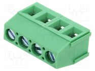 PCB terminal block; straight; 5.08mm; ways: 4; on PCBs; terminal AMPHENOL ANYTEK