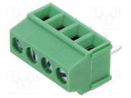 PCB terminal block; straight; 3.5mm; ways: 4; on PCBs; terminal AMPHENOL ANYTEK