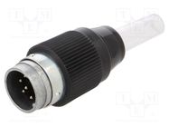 Connector: circular; 690; 250V; PIN: 7; plug; male; soldering; 5A BINDER