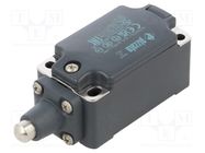 Limit switch; pin plunger Ø10mm; NO + NC; 10A; max.500VAC; PG13,5 PIZZATO ELETTRICA