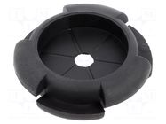 Grommet; Ømount.hole: 25.39mm; Øhole: 20.57mm; rubber; black KEYSTONE
