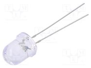 LED; 8mm; green; 2180÷3000mcd; 30°; Front: convex; 2.8÷3.4VDC; 102mW OPTOSUPPLY