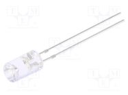 LED; 5mm; yellow; blinking; 220÷330mcd; 120°; 3÷5V; Front: recessed OPTOSUPPLY